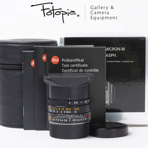 || Leica Summicron-M 35mm F2 ASPH II - Black / 11673 with full packing ||