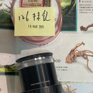 Repair Cost Checking For Zeiss Ikon Contaflex 126 85mm f/2.8 抹鏡清潔、光圈維...
