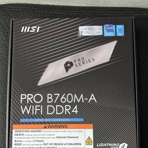 Msi  PRO B760M-A  WiFi DDR4 主板