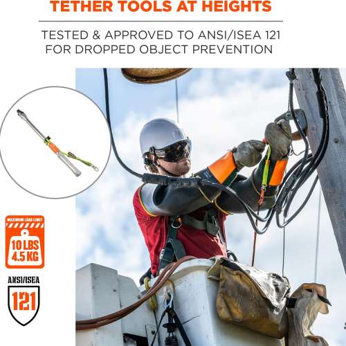 Squids 3713 彈性工具繫繩配件 - 環形工具尾部旋轉 - 10 磅