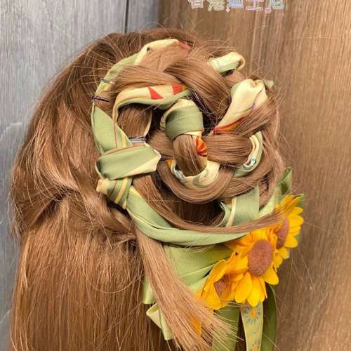 合共2款 香港迪士尼樂園 冰雪奇緣 安娜絲帶裝飾 髪飾