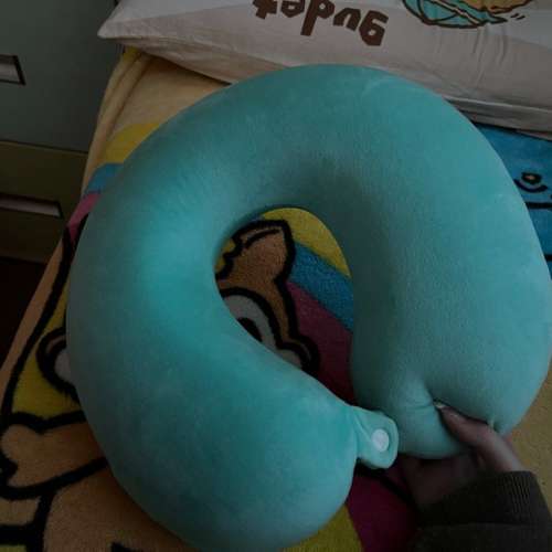 湖水綠 便攜式飛機配件旅行枕頭 睡眠頸枕 記憶抌 MINISOLife