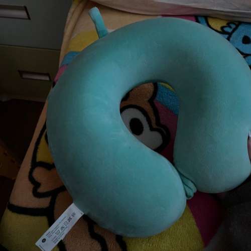 湖水綠 便攜式飛機配件旅行枕頭 睡眠頸枕 記憶抌 MINISOLife