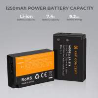 K&F CONCEPT LP-E17 Lithium-Ion Battery With Charger 代用鋰電池連充電機 (7.4V,...