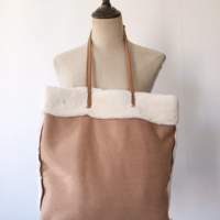 Sheepskin leather bag