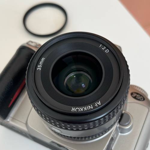 Nikon F55 Film SLR 菲林單反＋鏡頭 35mm f2 AF-D, 50mm f1.8 D