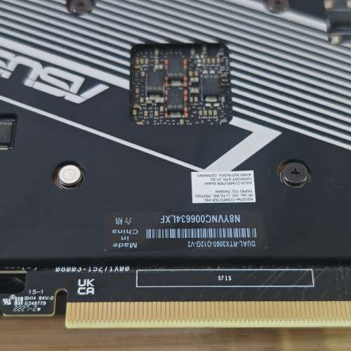 華碩RTX3060 dual 12GB 在保正常使用