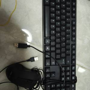 飛利浦usb鍵盤+Asus usb滑鼠