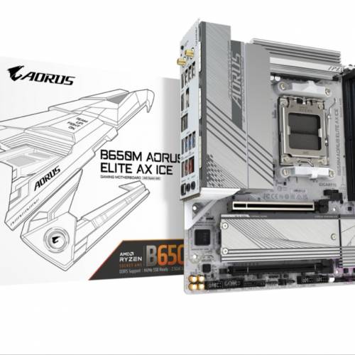 技嘉b650m aorus elite ax ice