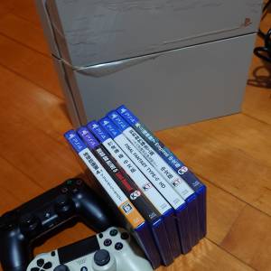 PS4+兩手掣+6隻Game(Playstation 4)