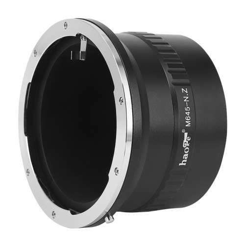 HAOGE Mamiya 645 (M645) SLR Lens To Nikon Z-Mount Adaptor 金屬接環