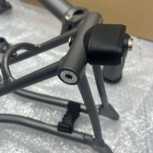 2025 國布 小布款 最新超輕鋁合金版 ACEOFFIX C5 消光黑色碳纖維前叉 折叠車 車架組