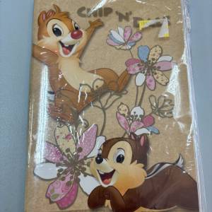 Chip & Dale 拉錬膠套筆記簿