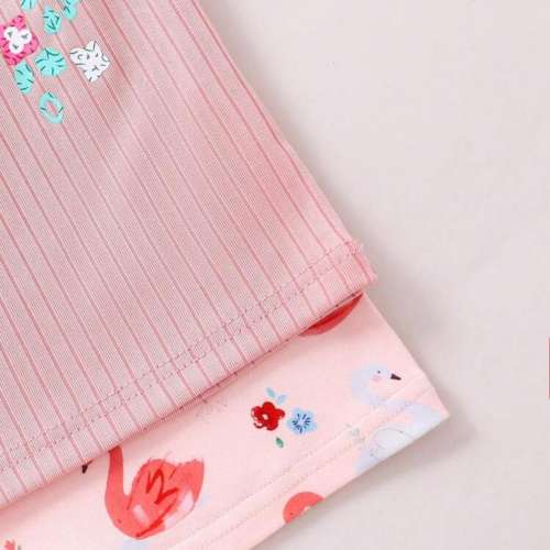 童裝長袖圓領睡衣連褲子