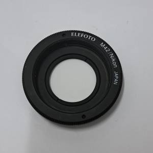 日本 Elefoto M42 to Nikon F mount 接環 pentax fujifilm