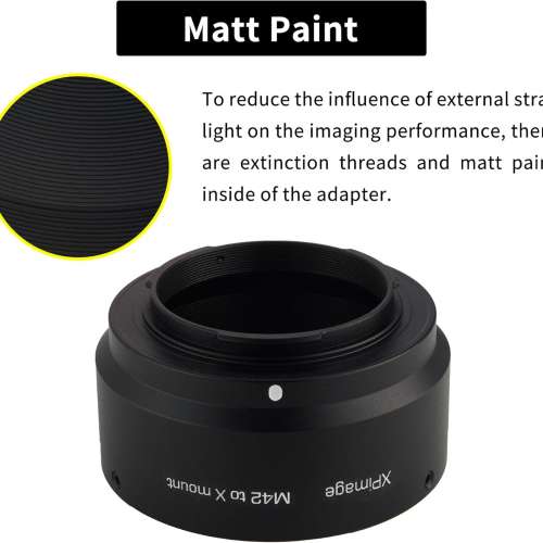 XPIMAGE M42 Screw SLR Lens To Canon EOS R Mount Digital Camera Body 金屬接環