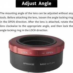 XPIMAGE M42 Screw SLR Lens To Sony Alpha E-Mount  Alliance Cameras Pro 金屬接環