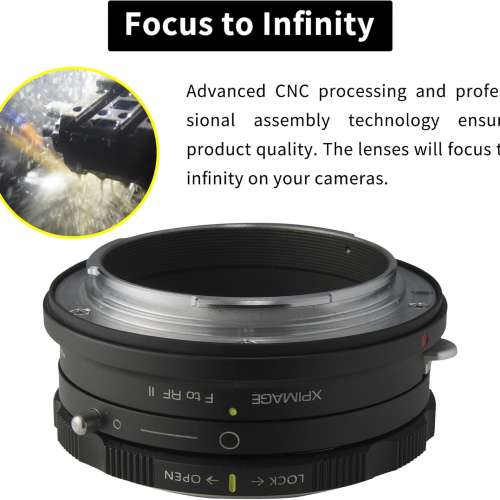 XPIMAGE Nikon Nikkor F Mount G-Type D/SLR Lens To CANON EOSR Mount Adaptor 金...