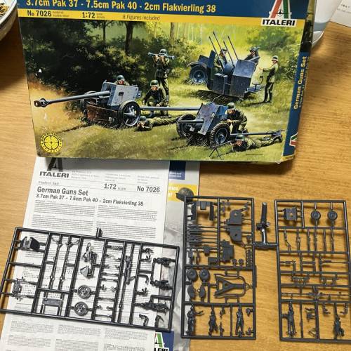 1/72二戰德軍 ITALERI WWII German Guns Set