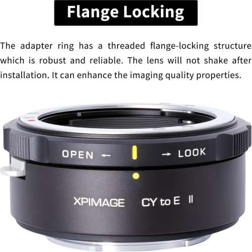XPIMAGE Contax/Yashica (CY) SLR Lens To Sony E-Mount Mirrorless Cameras Mount