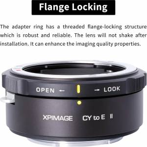 XPIMAGE Contax/Yashica (CY) SLR Lens To Sony E-Mount Mirrorless Cameras Mount