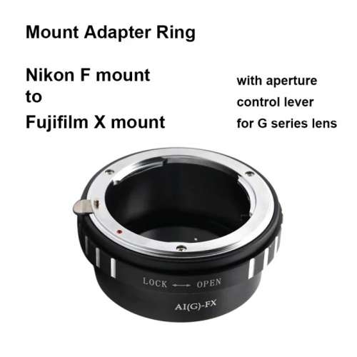 Nikon Nikkor F Mount G-Type D/SLR Lens To Fujifilm Fuji X-Series Mirrorless