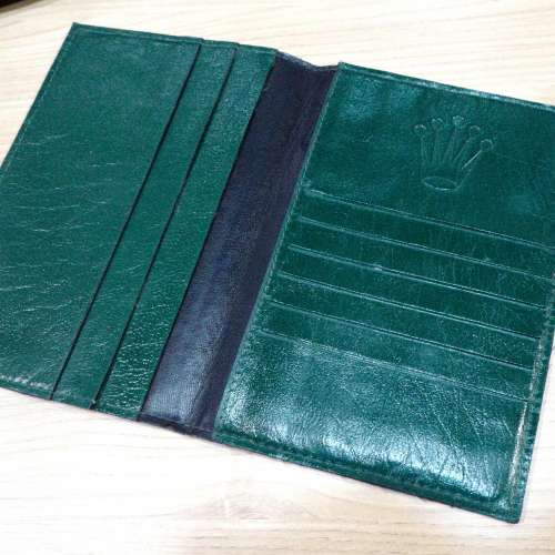 勞力士綠色光皮多格証件包1件#no.3