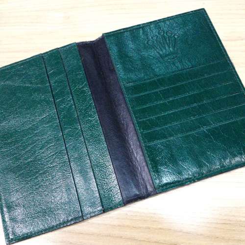 勞力士綠色光皮多格証件包1件#no.3