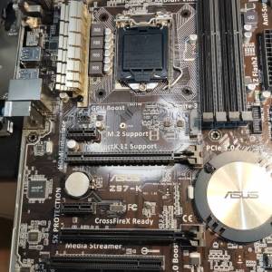 四代主版 ASUS Z97-K  ATX (正版Window10Home) Socket 1150