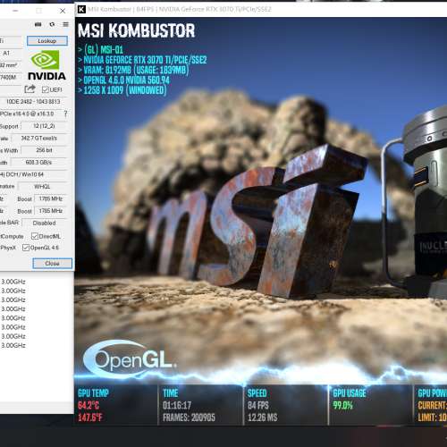 TUF Gaming RTX 3070 Ti 8GB OC LHR