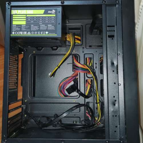 500W火牛連 Micro ATX機箱 側透膠版 兩把彩燈散熱風扇