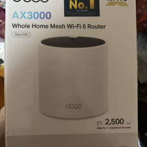 TP-Link Deco X55(1-Pck) AX3000 雙頻 Wifi6 Mesh Router Mesh 路由器（1個）
