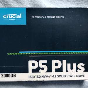 全新 Crucial P5 Plus 2TB TLC NVNe PCIe Gen4 x4 SSD