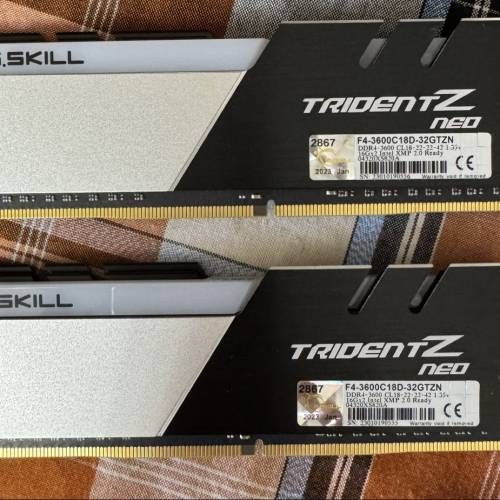 G.Skill  Trident Z Neo DDR4-3600 32GB (2x16GB)