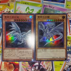 異畫青眼白龍 + 亞種青眼白龍 遊戲王 $40全走包郵 魔物獵人 荒野 (Monster Hunter ...