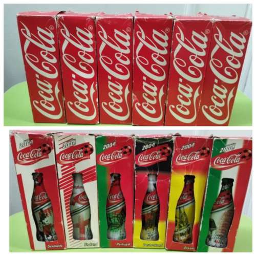 全新可口可樂2024歐洲國家盃紀念樽New Euro coca cola football bottle souvenir x 6