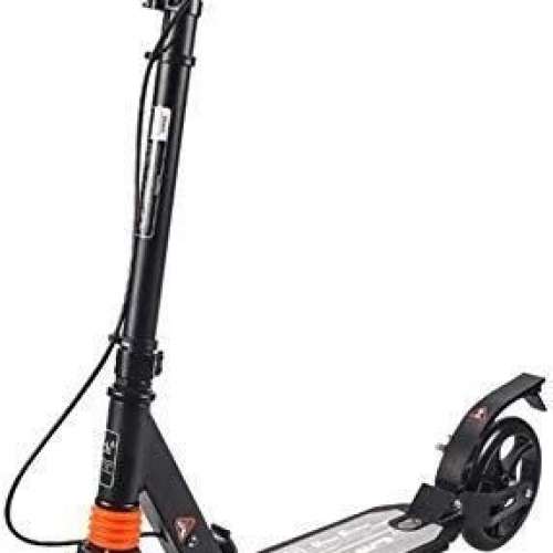 新淨全正常 非電動 滑板車 碟盤剎車 手剎款 手剎腳剎兩用 雙避震 減震 送車籃 鈴鐺 ...