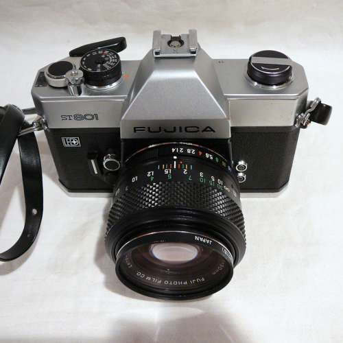 【M42】收藏級 Fujica ST801 全機械菲林手動機皇／EBC Fujinon 50mm f1.4 大光圈標...