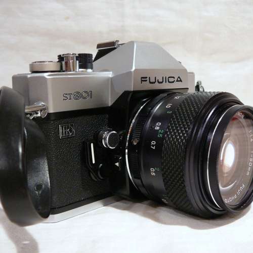 【M42】收藏級 Fujica ST801 全機械菲林手動機皇／EBC Fujinon 50mm f1.4 大光圈標...
