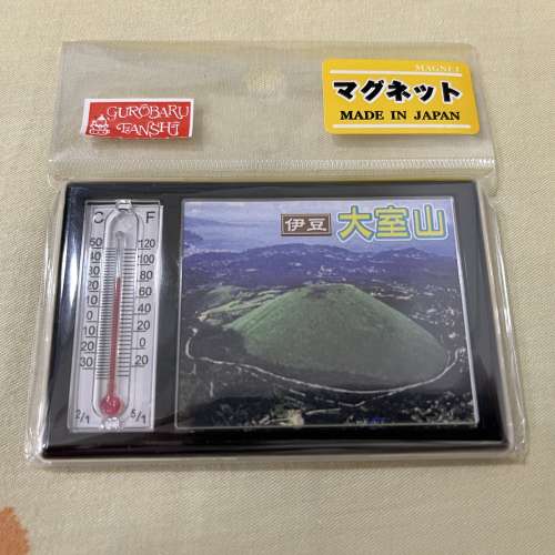 100% 全新日本伊豆大室山溫度計磁貼