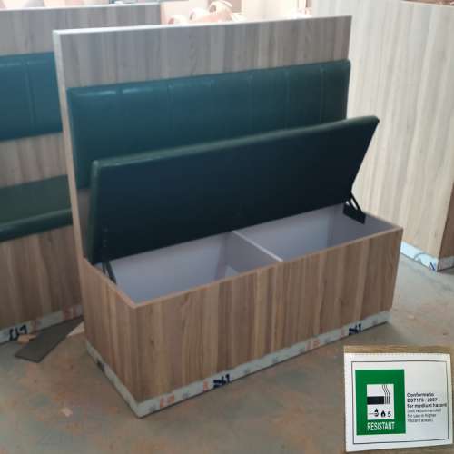 阻燃卡位梳化推薦廠商,香港英標阻燃卡位梳化,防火皮革卡位,儲物卡位梳化,茶餐西餐廳...