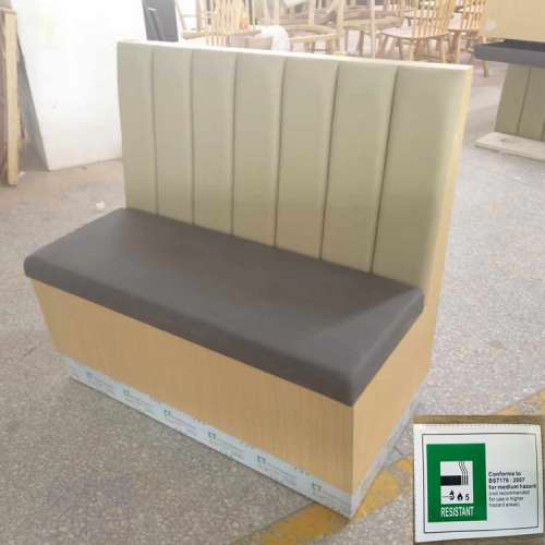 阻燃卡位梳化推薦廠商,香港英標阻燃卡位梳化,防火皮革卡位,儲物卡位梳化,茶餐西餐廳...