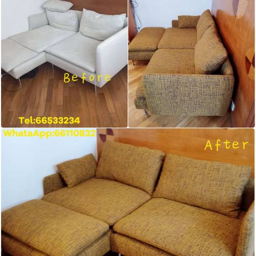 二手梳化餐椅翻新後可達九成新