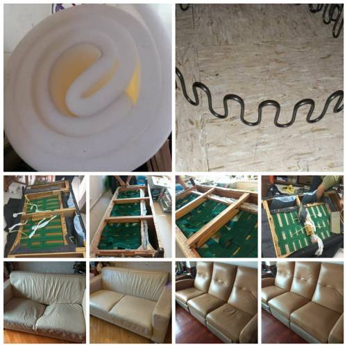 梳化餐椅坐墊位置下陷