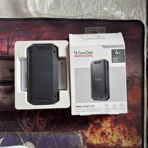 99% new Sandisk Professional Pro-G40 4TB thunderbolt 3 SSD 3000MB/s外置SSD固態...