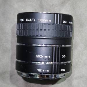 Kenko Extension Tube Set for C/AFs（36mm DG / 20mm DG / 12mm DG）微距環  for ...