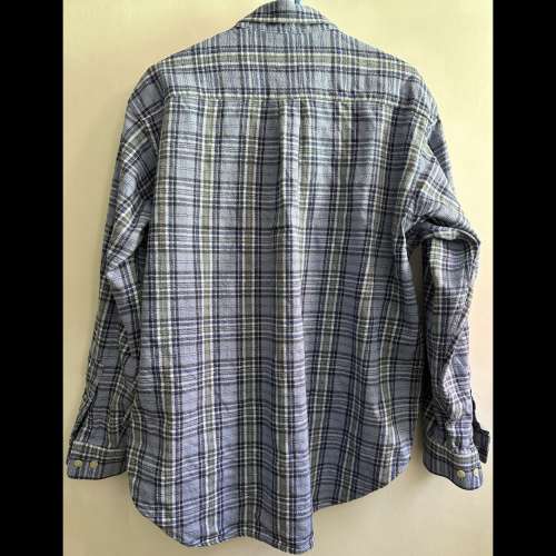 新淨：THE North Face MEN&rsquo;S Blue Shirt 藍格仔恤衫 Size L
