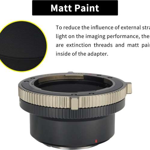 XPIMAGE Mamiya 645 (M645) Mount Lens To Canon RF Mount Mirrorless Cameras Mount