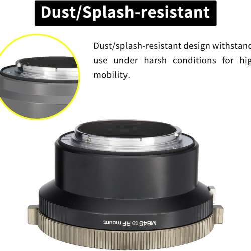 XPIMAGE Mamiya 645 (M645) Mount Lens To Canon RF Mount Mirrorless Cameras Mount