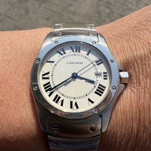 卡地亞 獵豹 Cartier Panthere de Cougar 2000年左右(卡地亞 Santos 15611)